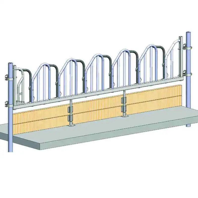 Schwedenfressgitter für Großvieh mit Hörnern – Bild 5