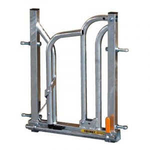 Schwedenfressgitter für Großvieh mit Hörnern - 1m mit Stierplatz